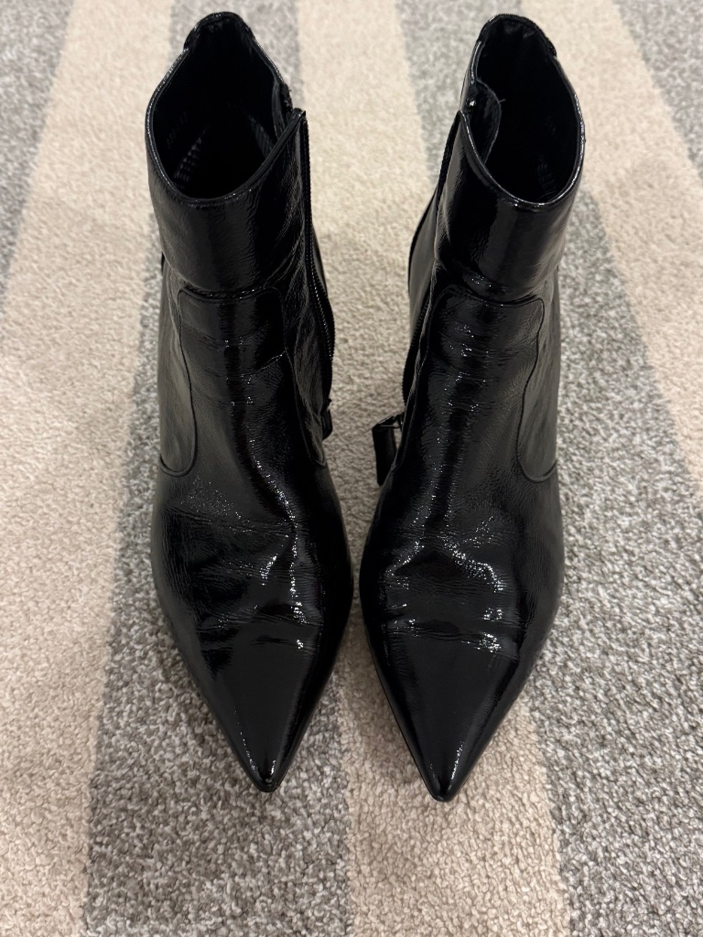 Women's Aquatalia Patent Leather Kitten Heel Boot